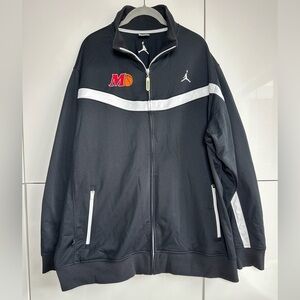 Men's Nike Air Jordan XL Full Zip Track Jacket Black Basketball UMD